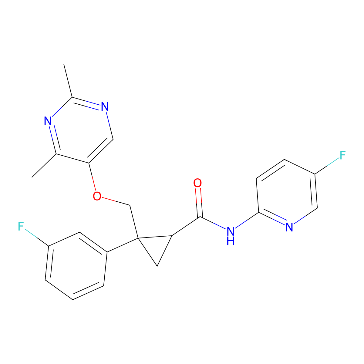 Lemborexant molecular structure, CAS 1369764-02-2