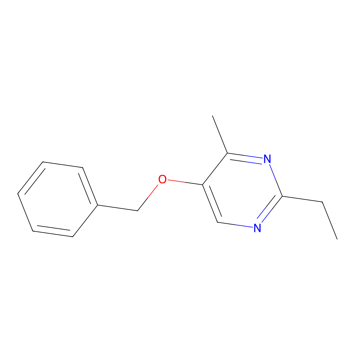5-(Benzyloxy)-2-ethyl-4-methylpyrimidine molecular structure, CAS 1369766-63-1