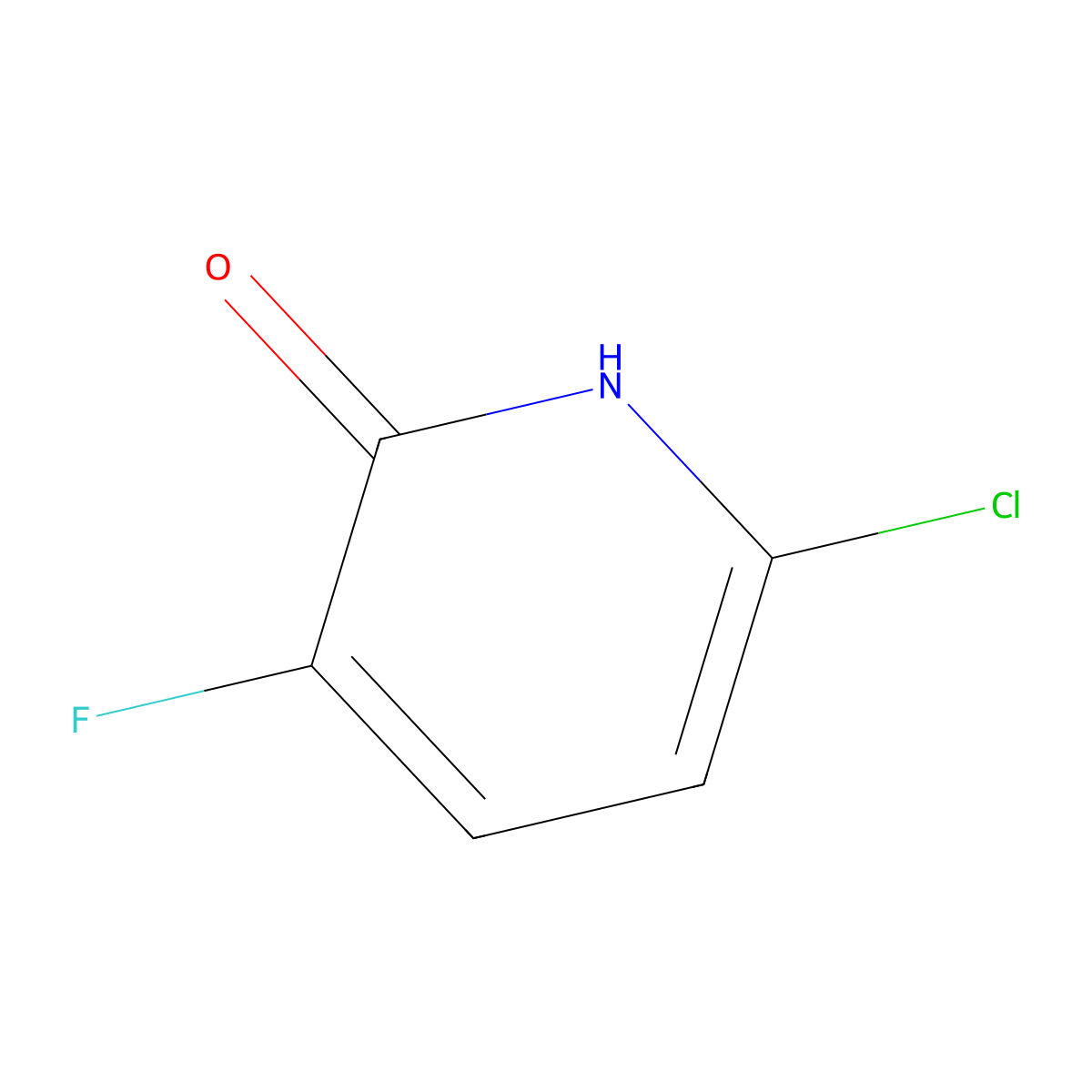 6-Chloro-3-fluoropyridin-2-OL molecular structure, CAS 1369769-03-8