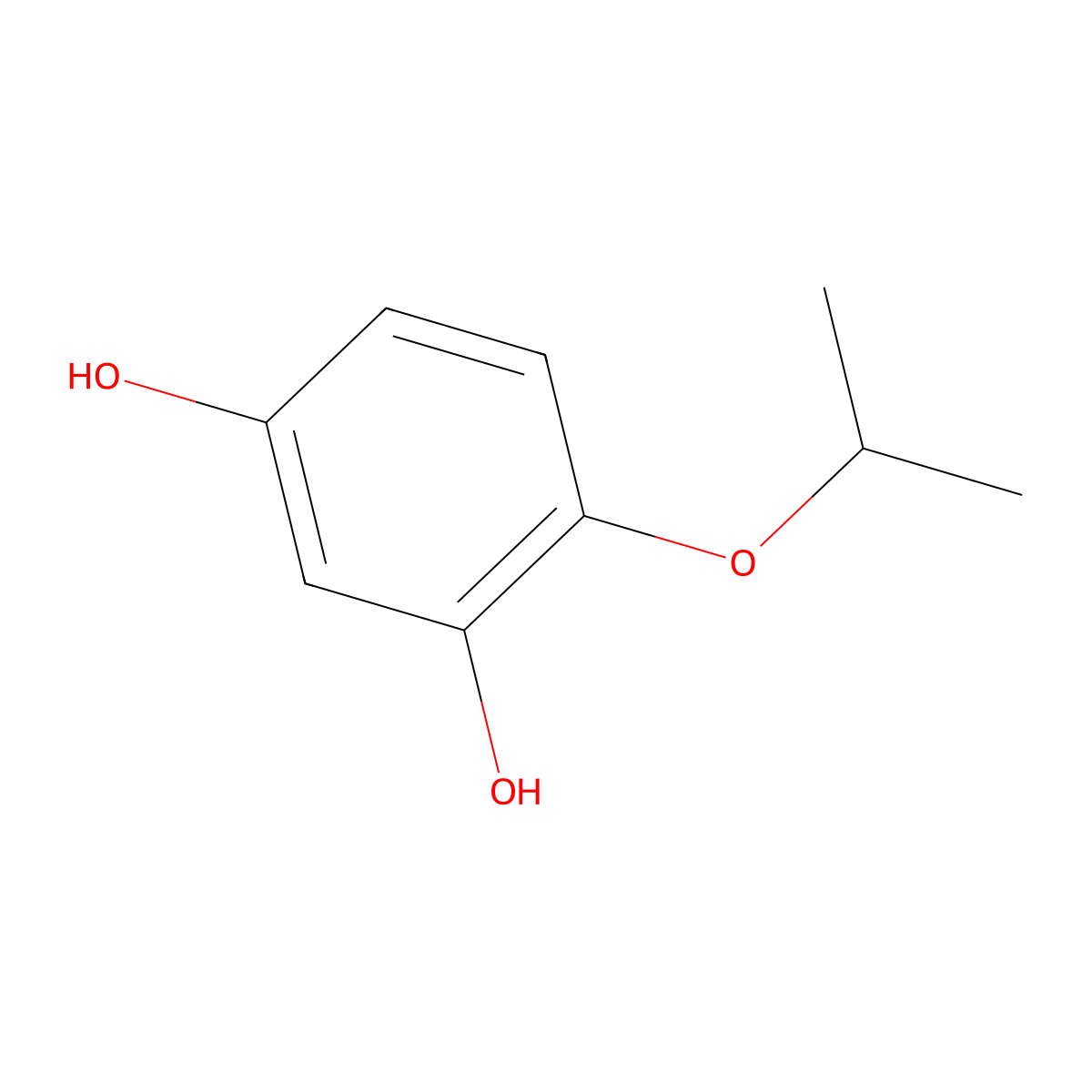 4-(Propan-2-yloxy)benzene-1,3-diol molecular structure, CAS 1369772-80-4