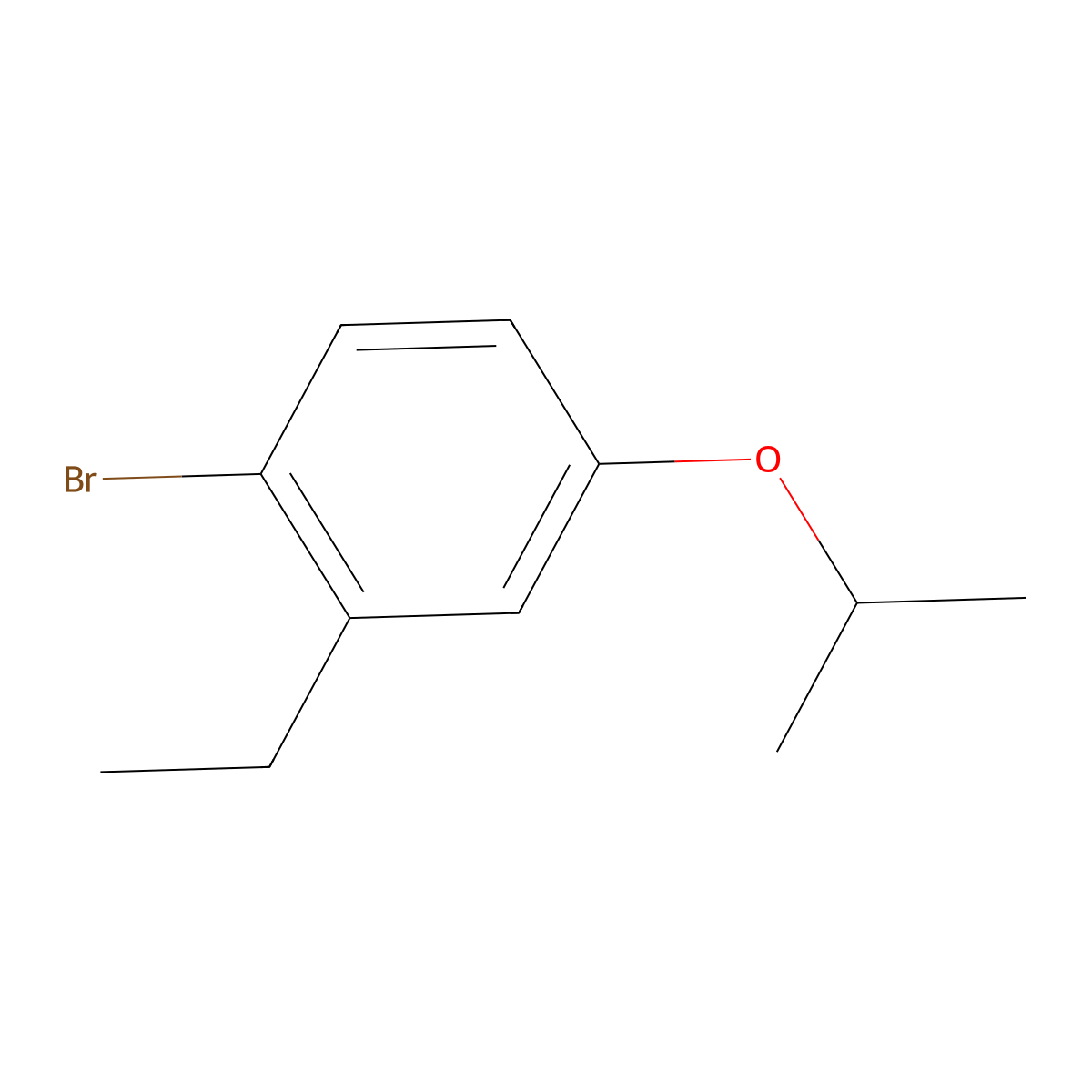 1-Bromo-2-ethyl-4-isopropoxybenzene molecular structure, CAS 1369775-45-0