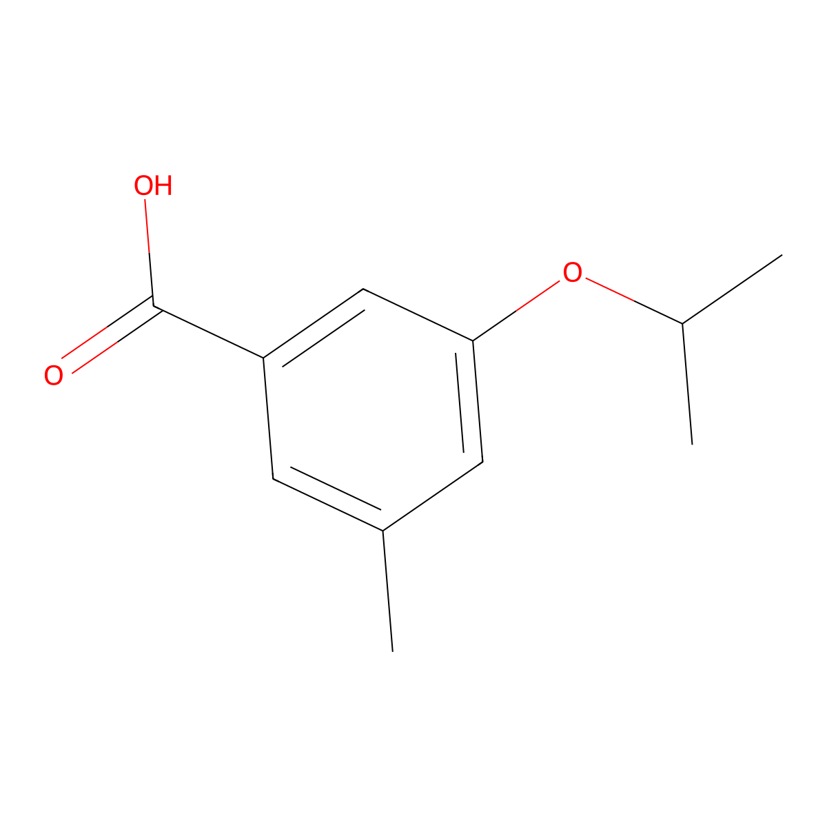 3-Isopropoxy-5-methylbenzoic acid molecular structure, CAS 1369775-54-1
