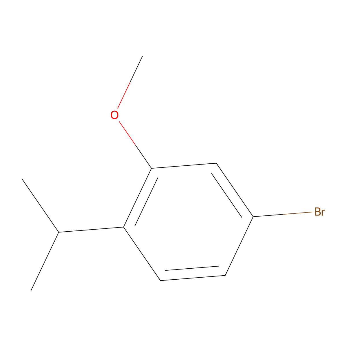 4-Bromo-1-isopropyl-2-methoxybenzene molecular structure, CAS 1369775-86-9