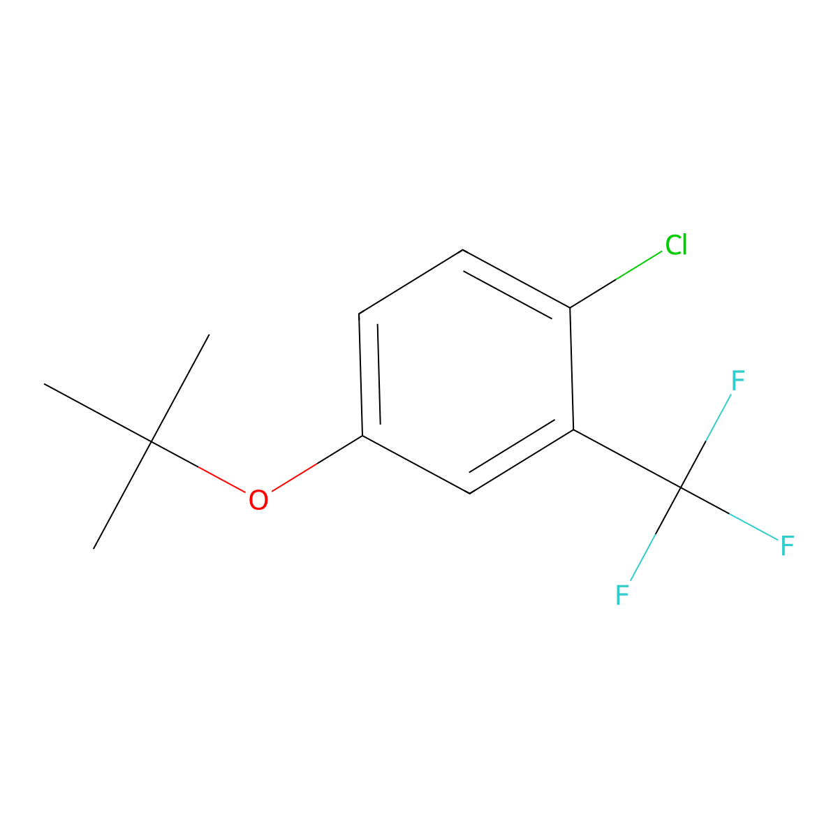 4-(tert-Butoxy)-1-chloro-2-(trifluoromethyl)benzene molecular structure, CAS 1369777-57-0