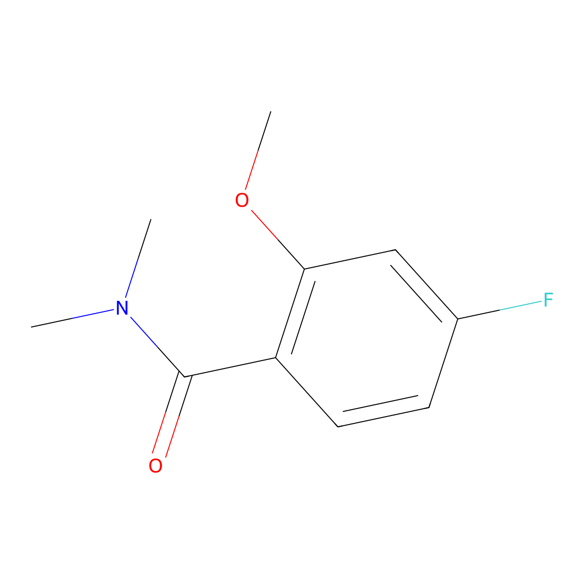 4-Fluoro-2-methoxy-N,N-dimethylbenzamide molecular structure, CAS 1369777-76-3