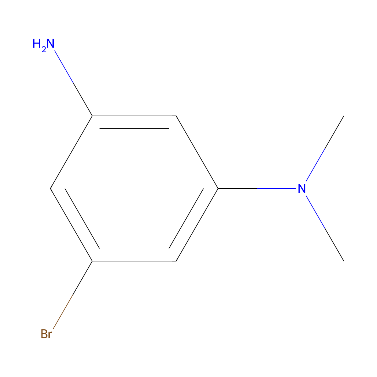 5-bromo-N1,N1-dimethylbenzene-1,3-diamine molecular structure, CAS 1369781-97-4