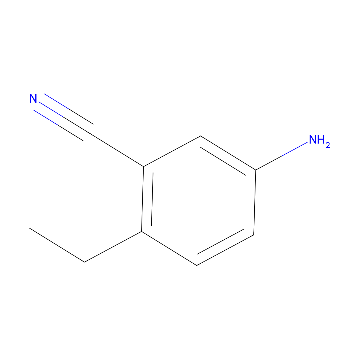 5-Amino-2-ethylbenzonitrile molecular structure, CAS 1369783-58-3