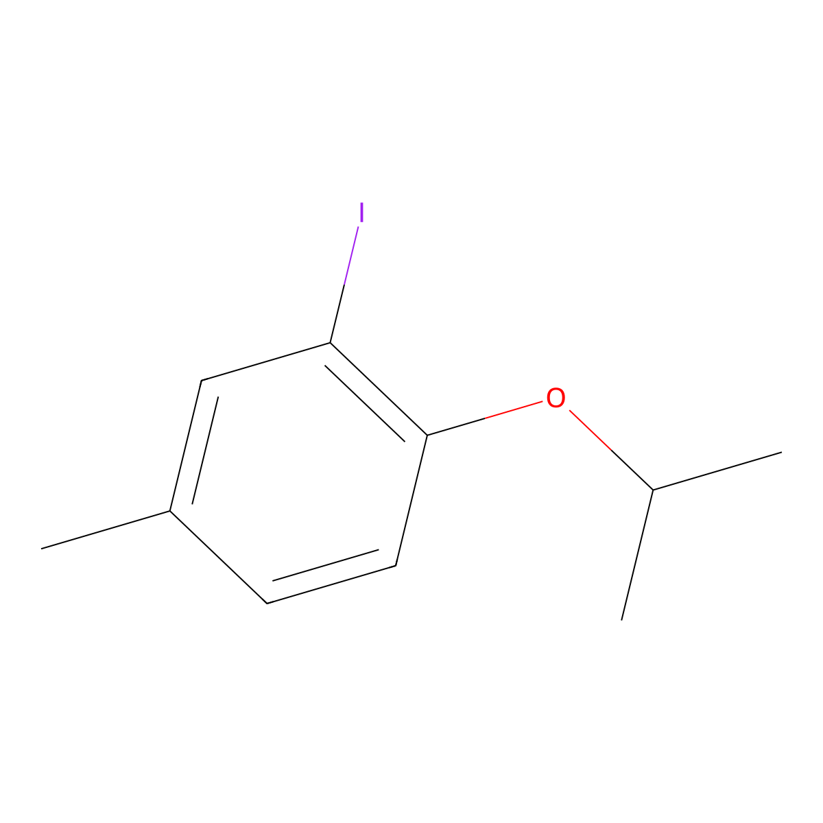 2-Iodo-1-isopropoxy-4-methylbenZene molecular structure, CAS 1369789-68-3