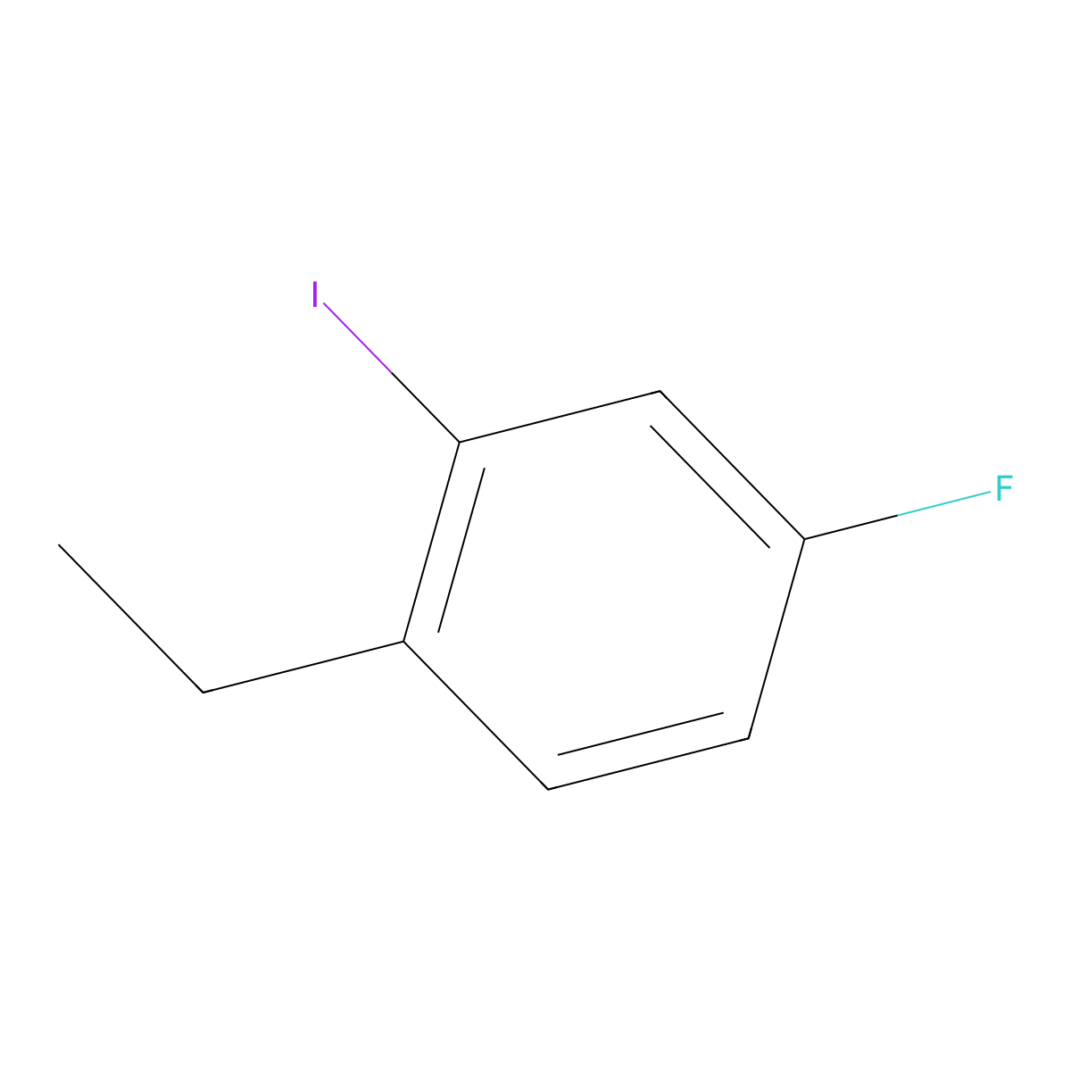 1-Ethyl-4-fluoro-2-iodobenzene molecular structure, CAS 1369791-10-5