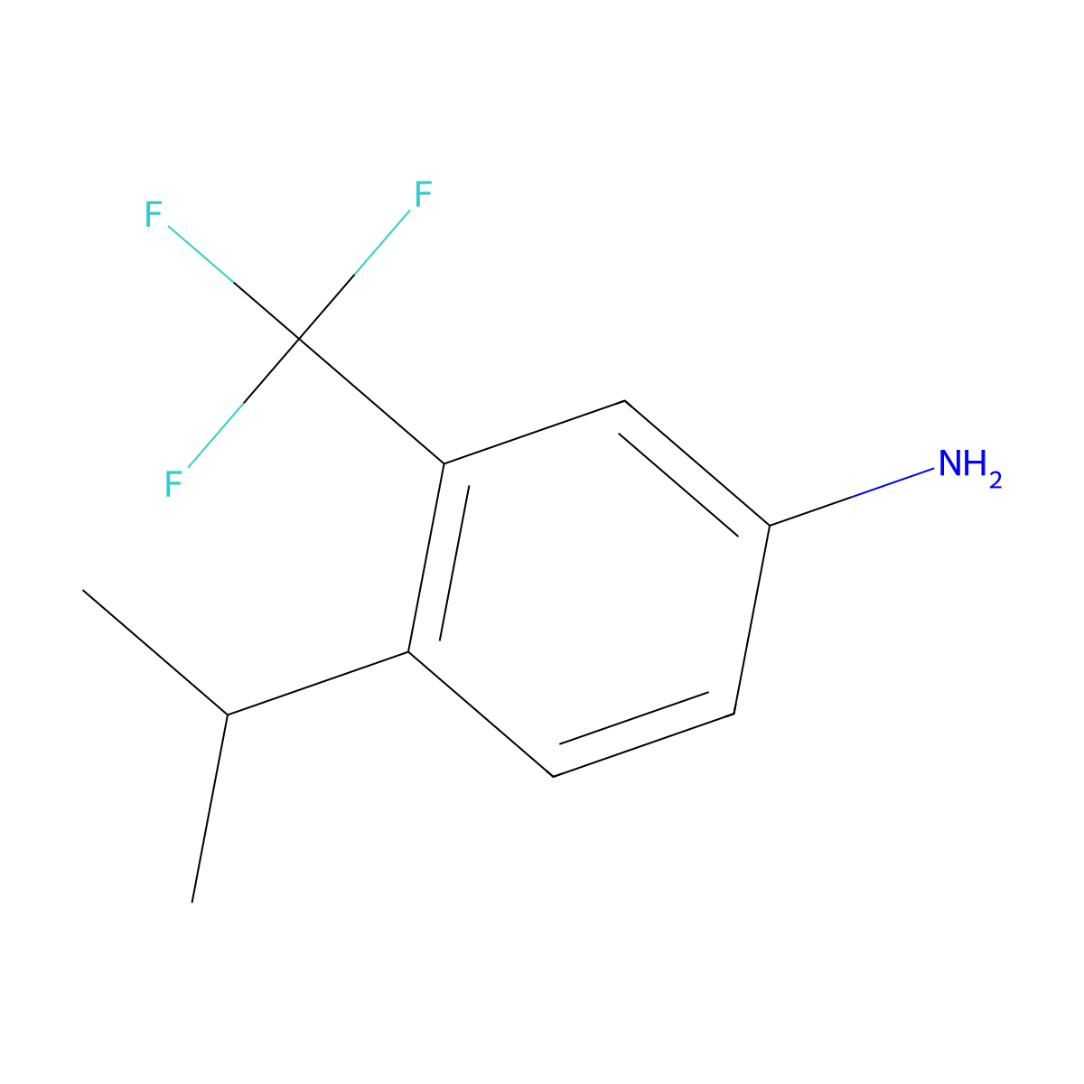 4-Isopropyl-3-(trifluoromethyl)aniline molecular structure, CAS 1369792-85-7
