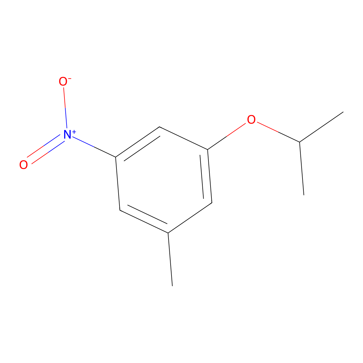 1-Methyl-3-nitro-5-(propan-2-yloxy)benzene molecular structure, CAS 1369794-32-0