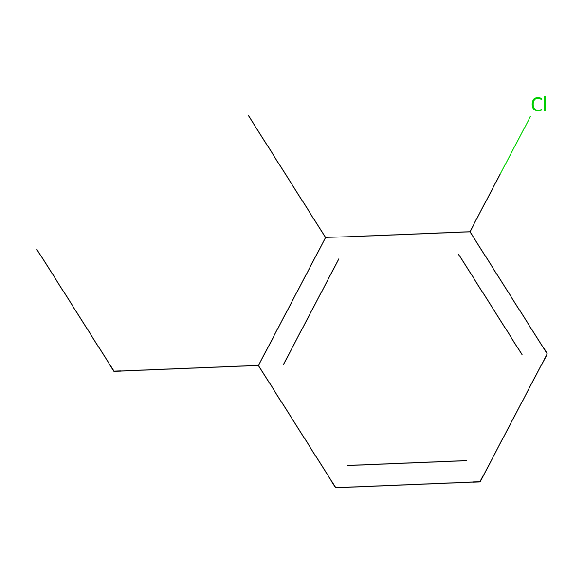 1-Chloro-3-ethyl-2-methylbenzene molecular structure, CAS 1369797-36-3