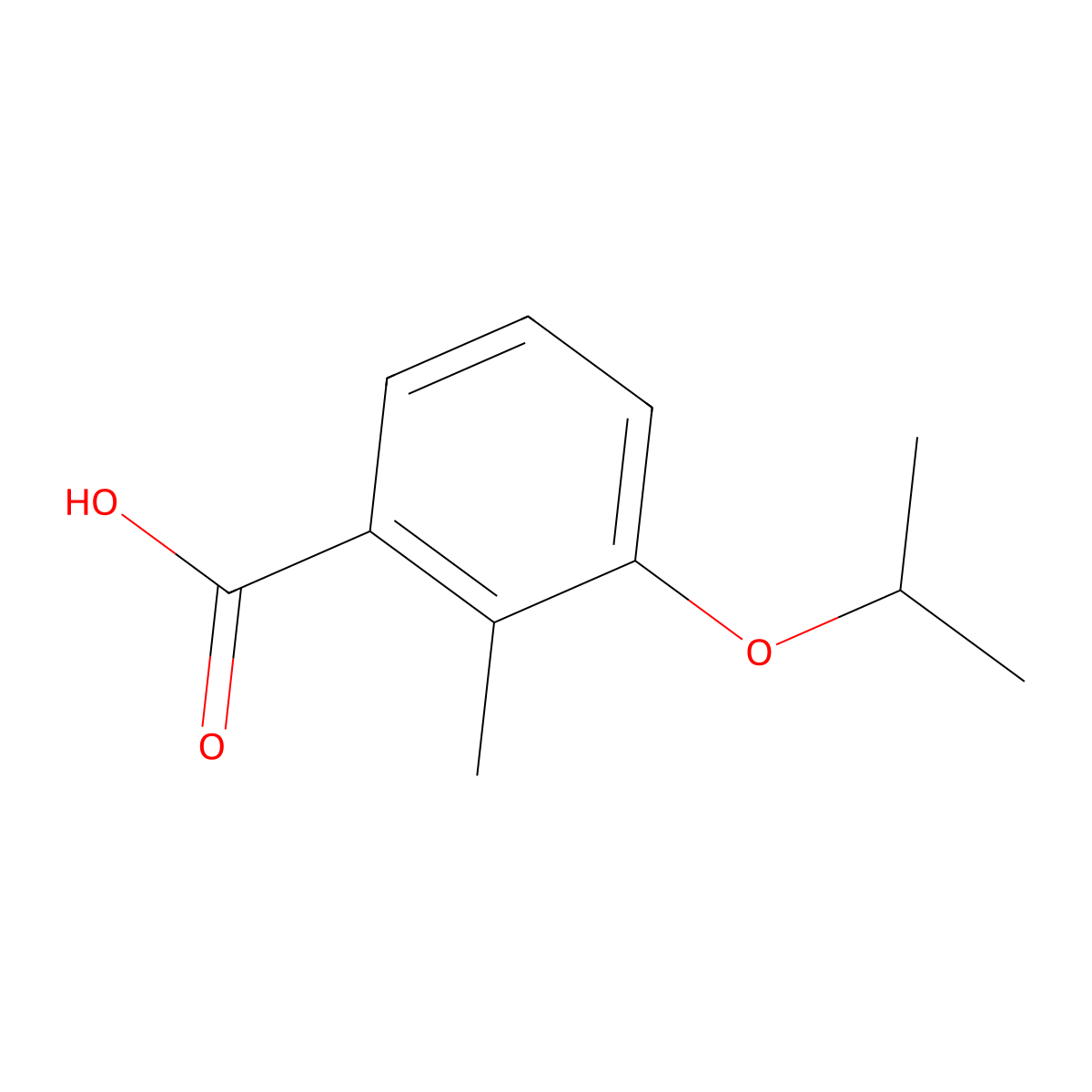 3-Isopropoxy-2-methylbenzoic acid molecular structure, CAS 1369798-11-7