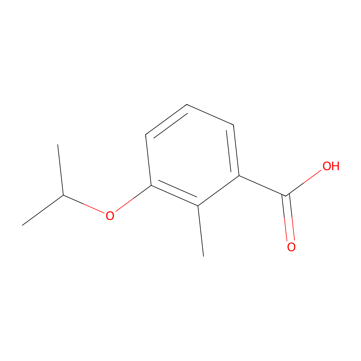 3-Isopropoxy-2-methylbenzoic acid molecular structure, CAS 1369798-11-7
