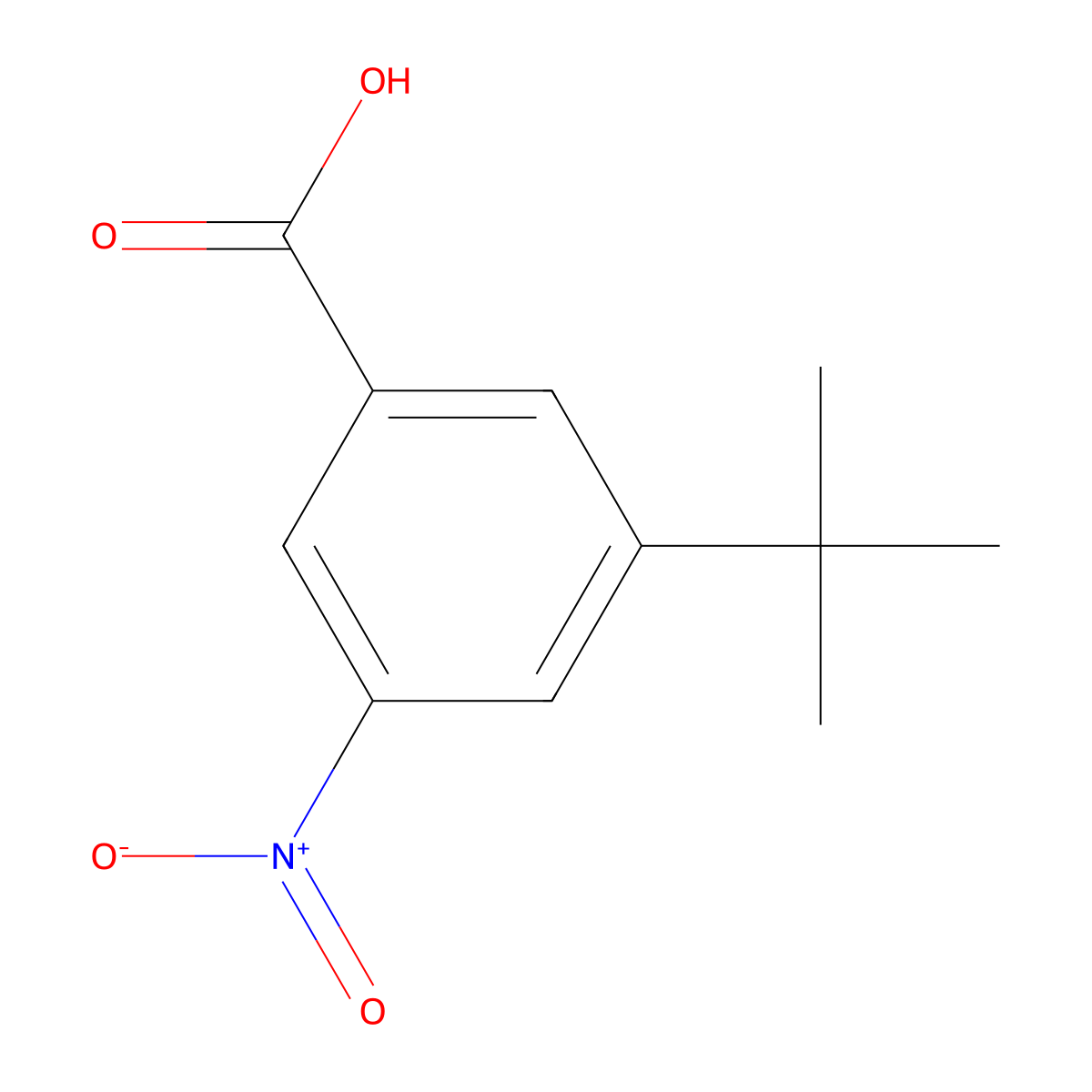 3-Tert-butyl-5-nitrobenzoic acid molecular structure, CAS 1369799-51-8