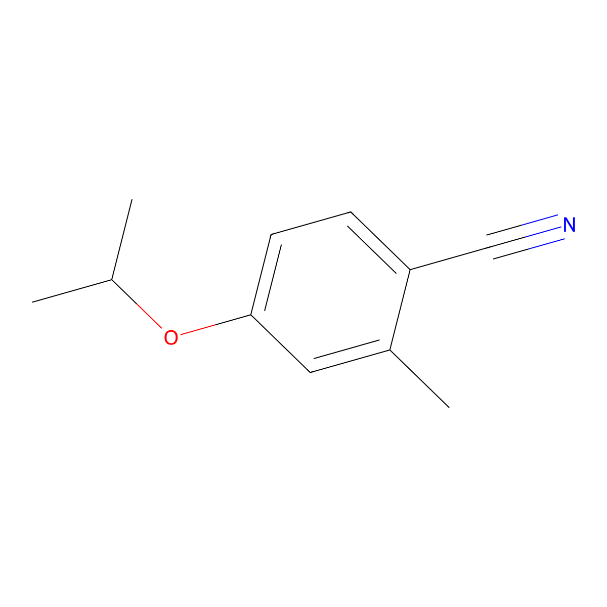 4-Isopropoxy-2-methylbenzonitrile molecular structure, CAS 1369807-40-8