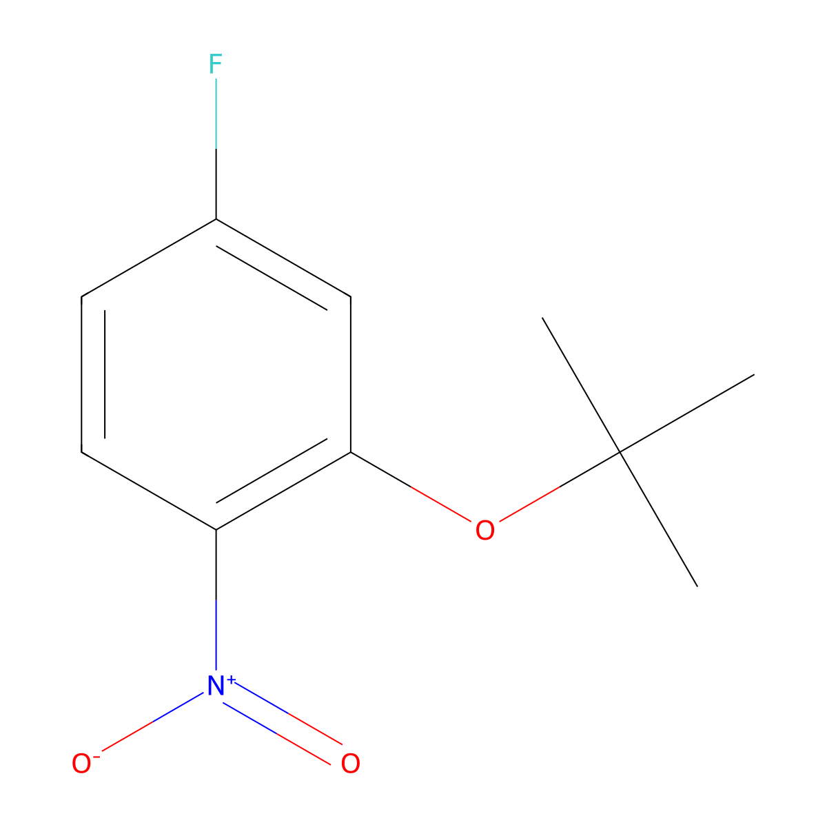 2-(Tert-butoxy)-4-fluoro-1-nitrobenzene molecular structure, CAS 1369809-57-3