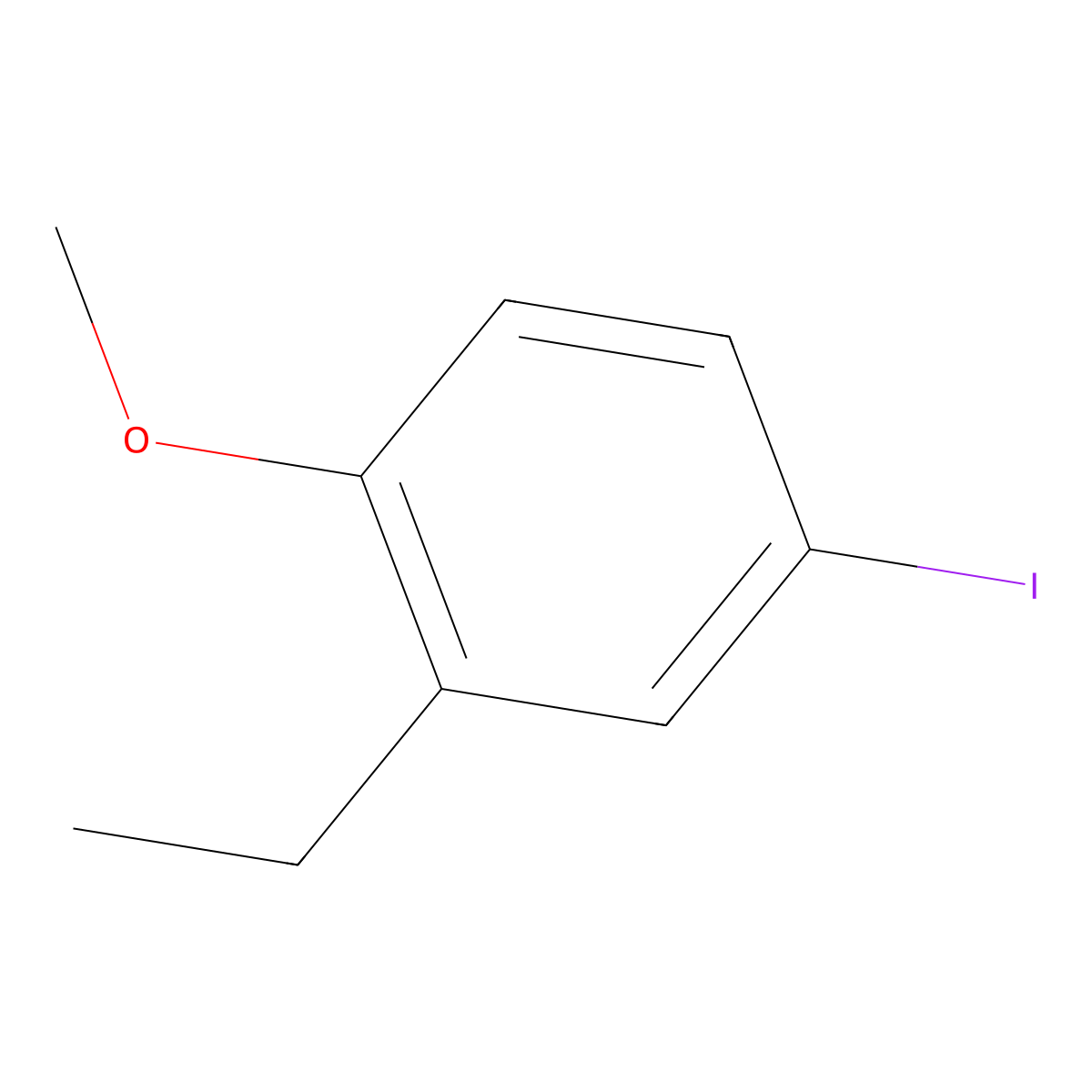 2-Ethyl-4-iodo-1-methoxybenzene molecular structure, CAS 1369812-07-6