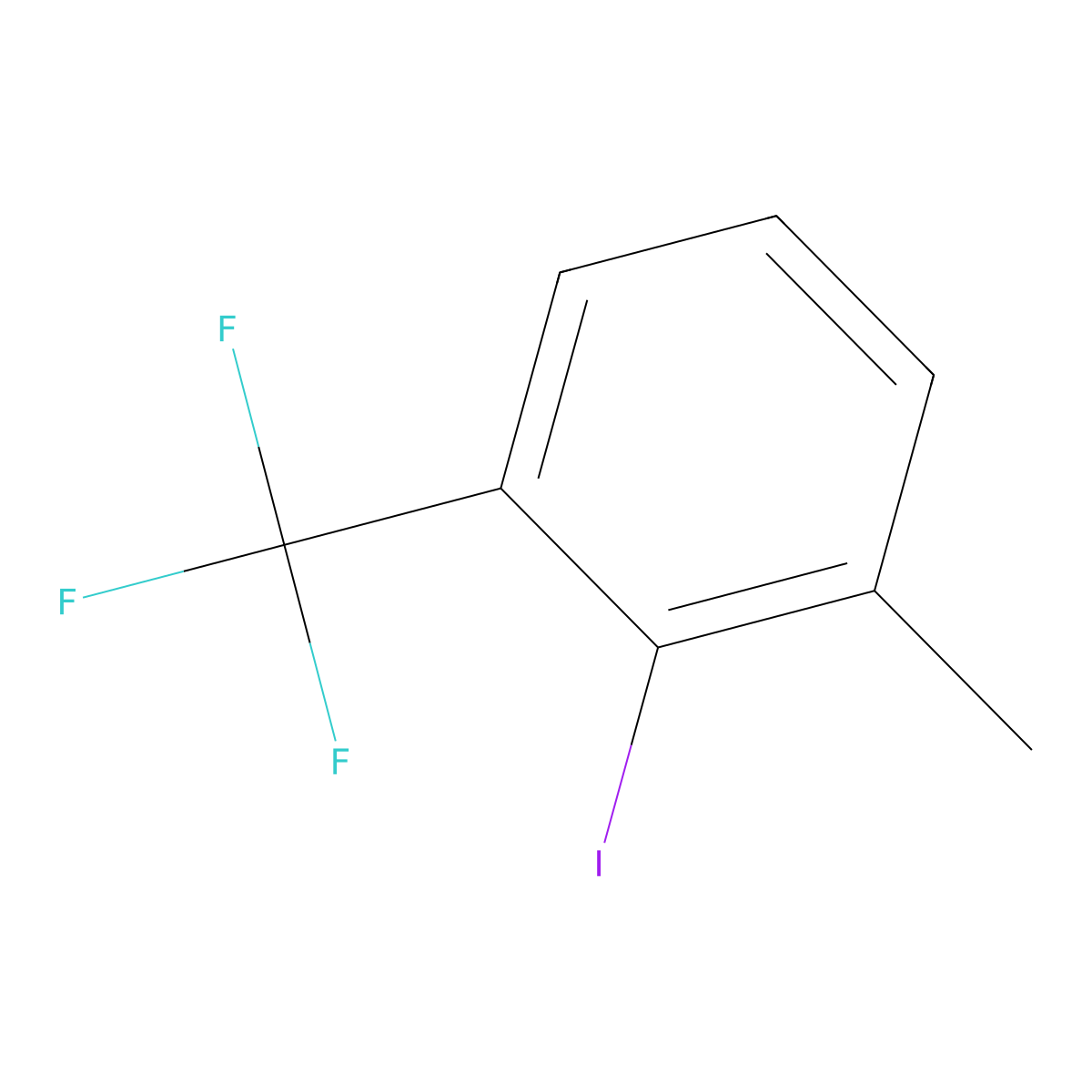 2-Iodo-1-methyl-3-(trifluoromethyl)benzene molecular structure, CAS 1369812-66-7