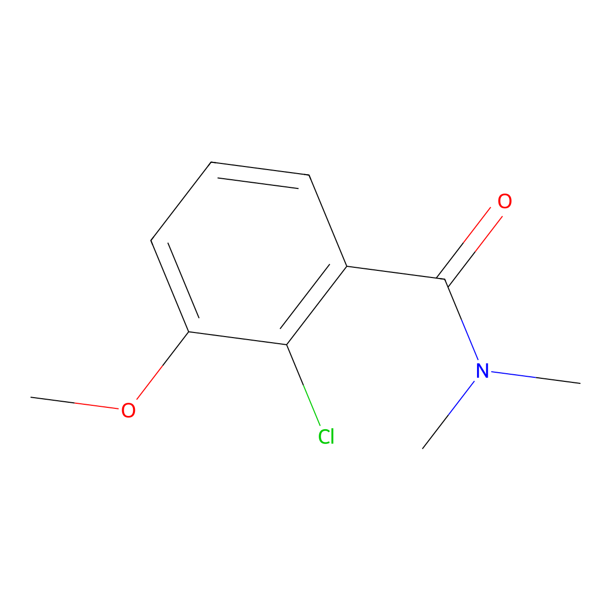 2-chloro-3-methoxy-N,N-dimethylbenzamide molecular structure, CAS 1369813-73-9