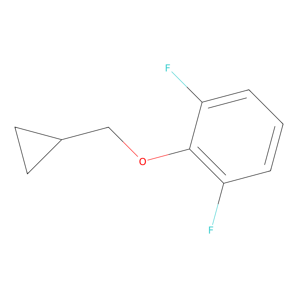 2-(Cyclopropylmethoxy)-1,3-difluorobenzene molecular structure, CAS 1369813-83-1