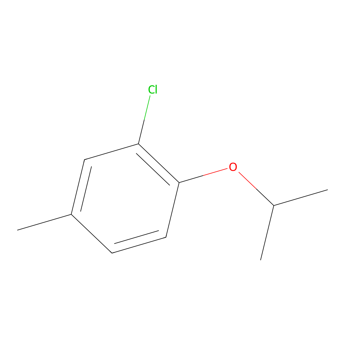 Benzene, 2-chloro-4-methyl-1-(1-methylethoxy)- molecular structure, CAS 1369814-16-3