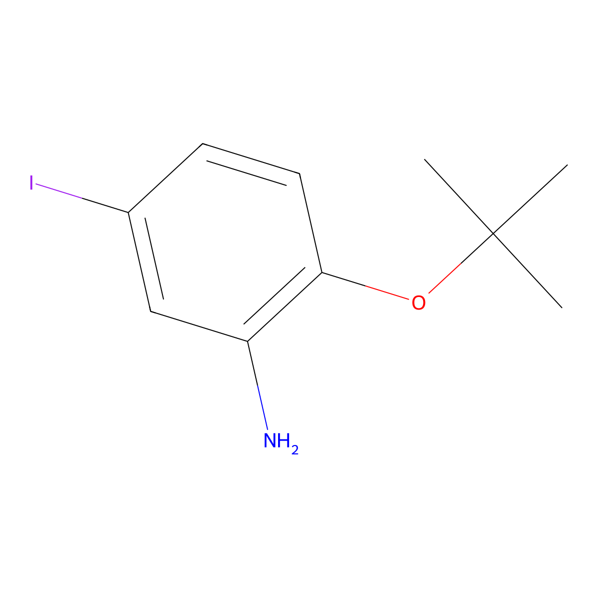 2-(Tert-butoxy)-5-iodoaniline molecular structure, CAS 1369815-09-7