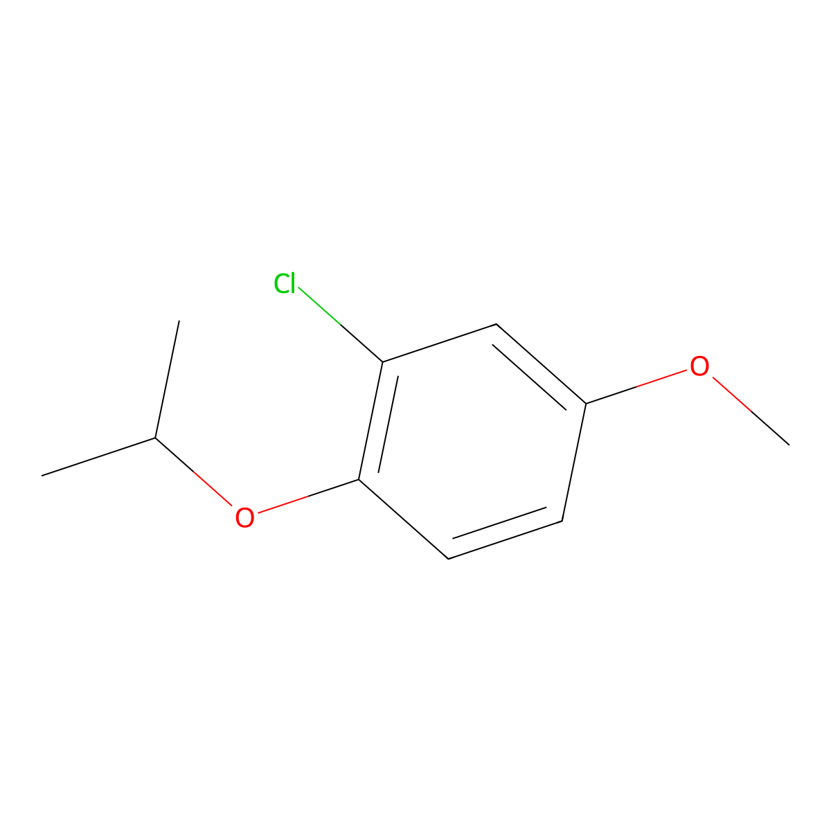 2-Chloro-1-isopropoxy-4-methoxybenzene molecular structure, CAS 1369816-72-7