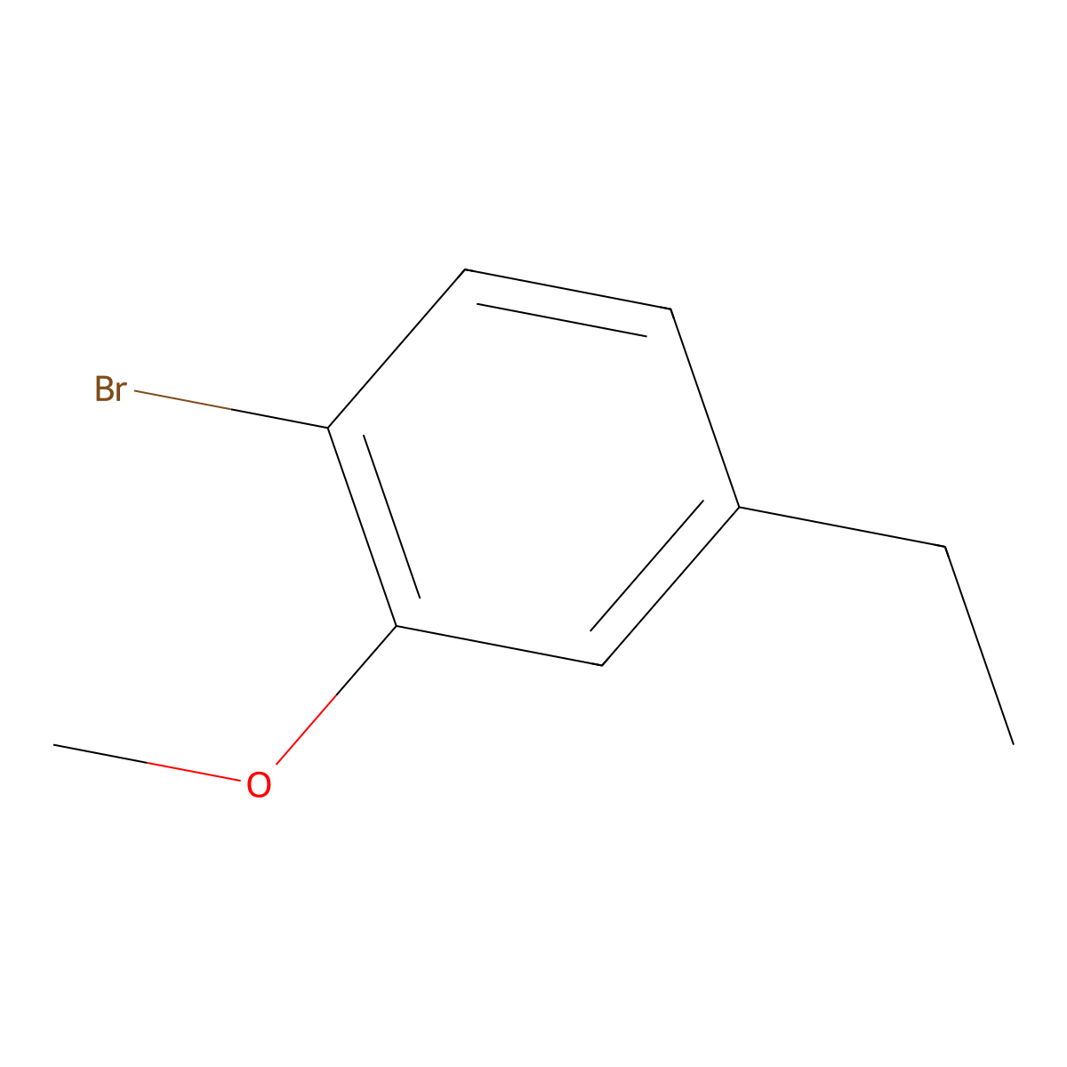 1-Bromo-4-ethyl-2-methoxybenzene molecular structure, CAS 1369820-29-0