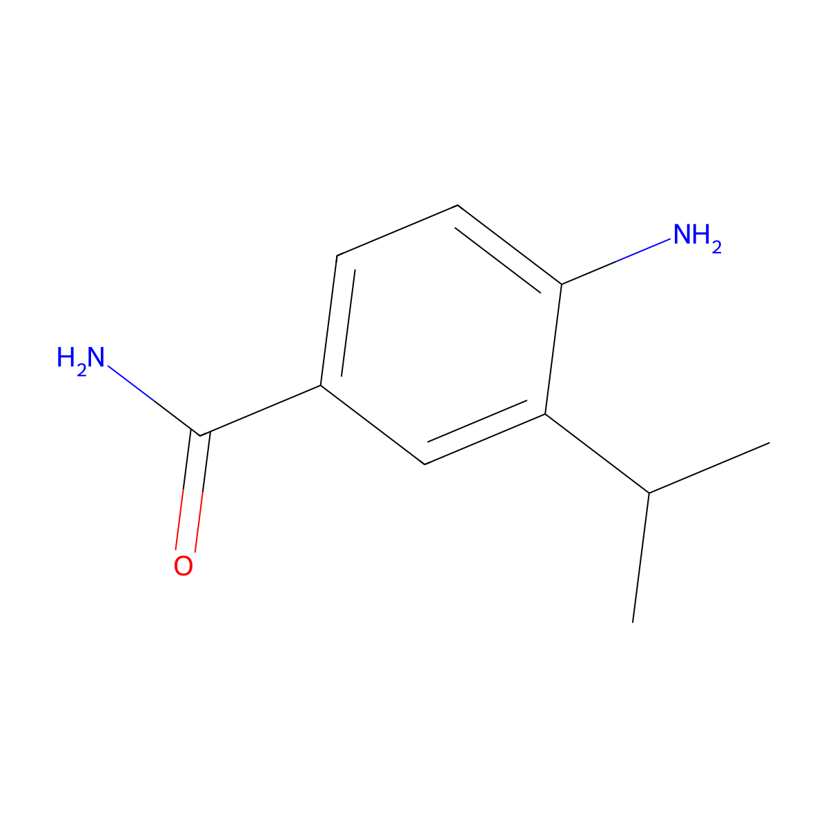 4-Amino-3-isopropylbenzamide molecular structure, CAS 1369820-94-9