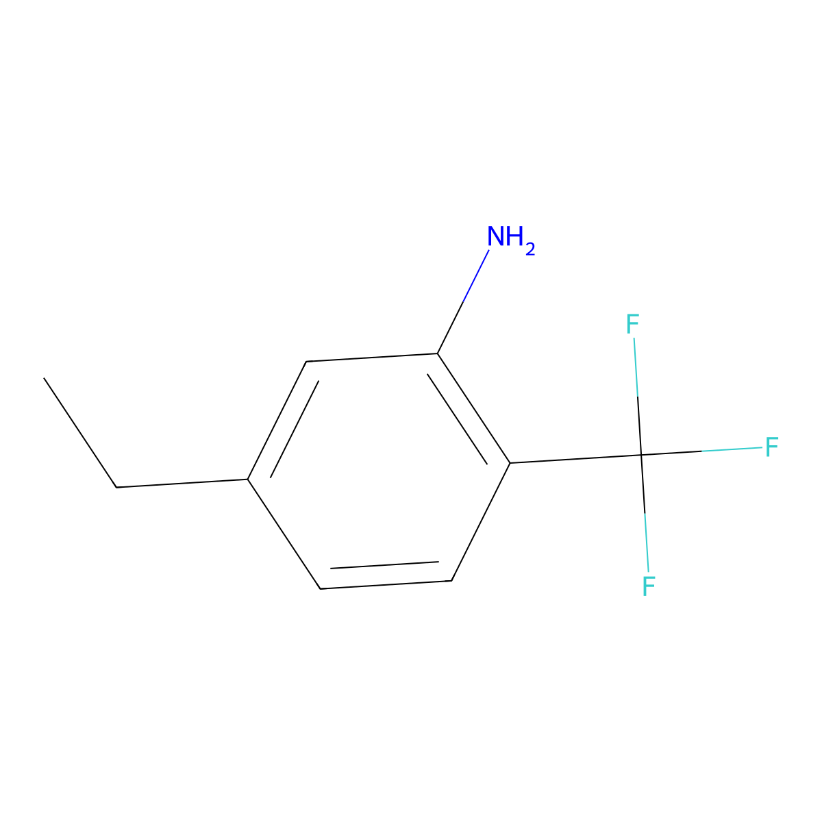 5-Ethyl-2-(trifluoromethyl)aniline molecular structure, CAS 1369821-06-6