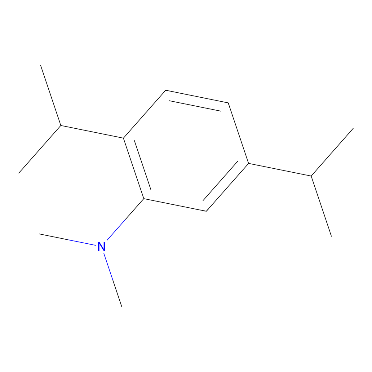 N,N-Dimethyl-2,5-bis(1-methylethyl)benzenamine molecular structure, CAS 1369822-44-5