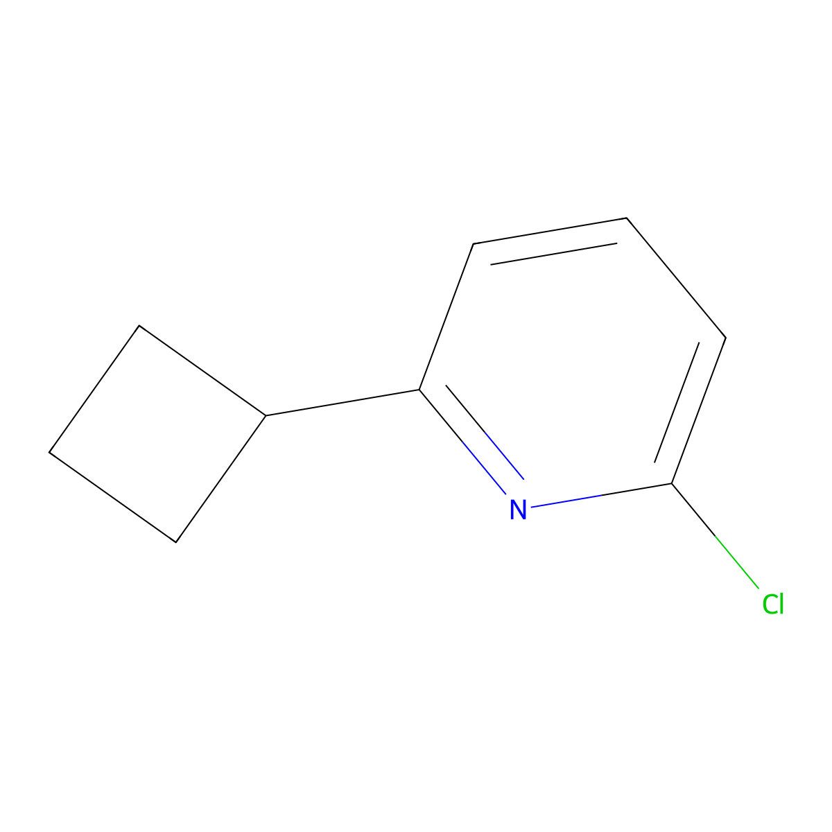 2-Chloro-6-cyclobutylpyridine molecular structure, CAS 1369827-66-6