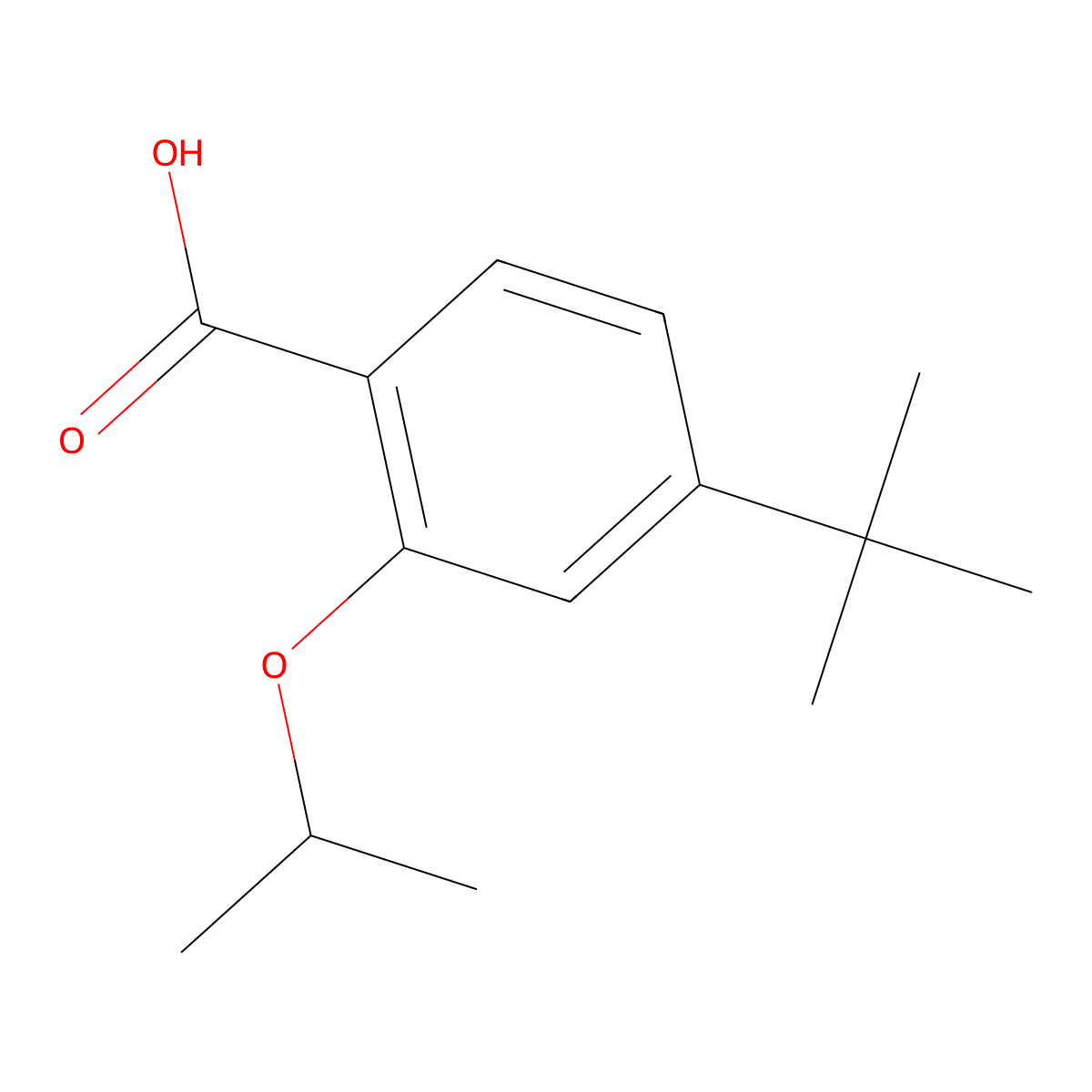 4-(Tert-butyl)-2-isopropoxybenzoic acid molecular structure, CAS 1369829-94-6