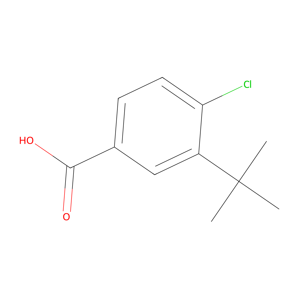 3-(tert-Butyl)-4-chlorobenzoic acid molecular structure, CAS 1369831-31-1