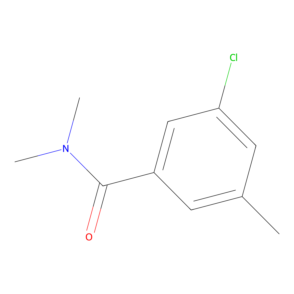 3-chloro-N,N,5-trimethylbenzamide molecular structure, CAS 1369832-93-8