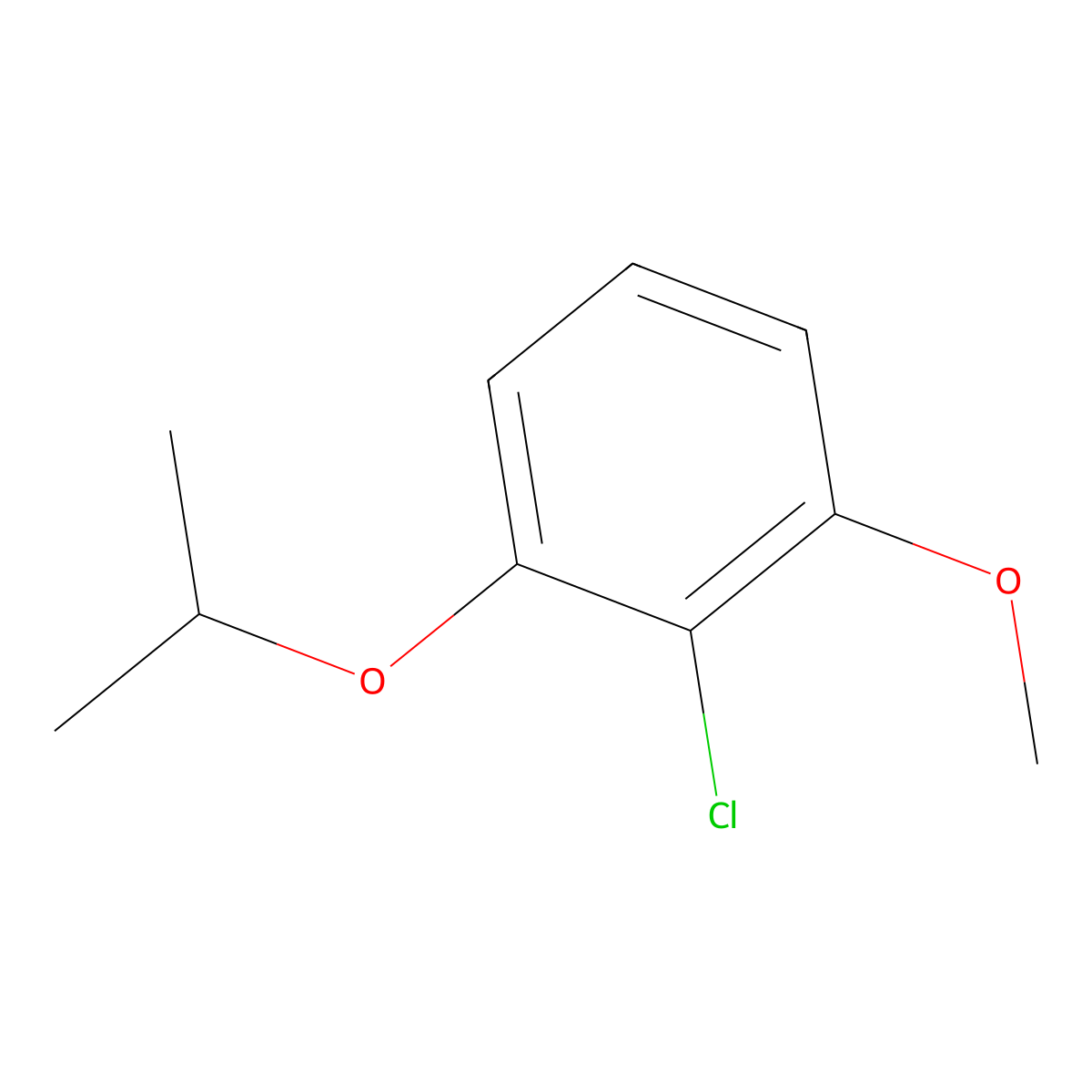 2-Chloro-1-methoxy-3-(propan-2-yloxy)benzene molecular structure, CAS 1369834-25-2