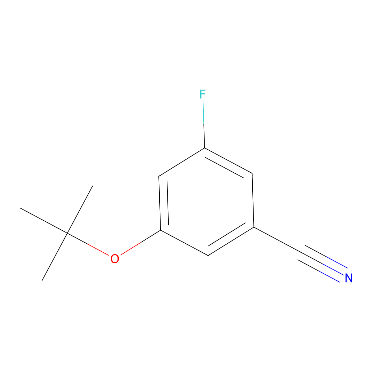 3-(Tert-butoxy)-5-fluorobenzonitrile molecular structure, CAS 1369834-27-4