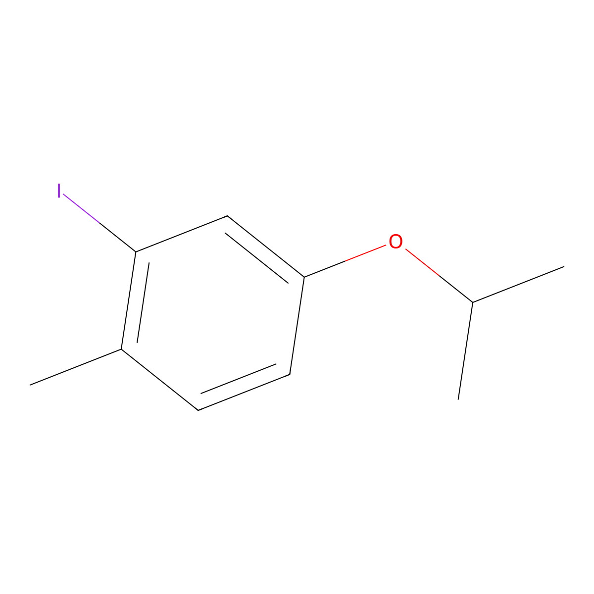 2-Iodo-4-isopropoxy-1-methylbenzene molecular structure, CAS 1369834-60-5