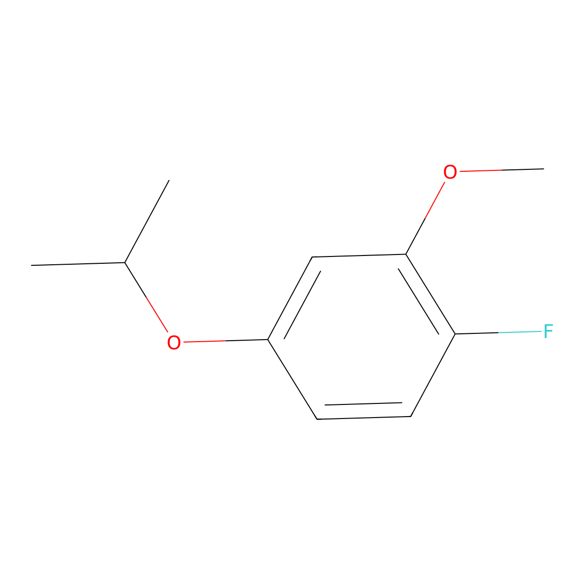 1-Fluoro-4-isopropoxy-2-methoxybenZene molecular structure, CAS 1369835-77-7