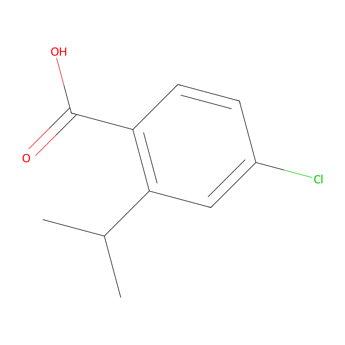 4-Chloro-2-isopropylbenzoic acid molecular structure, CAS 1369839-71-3
