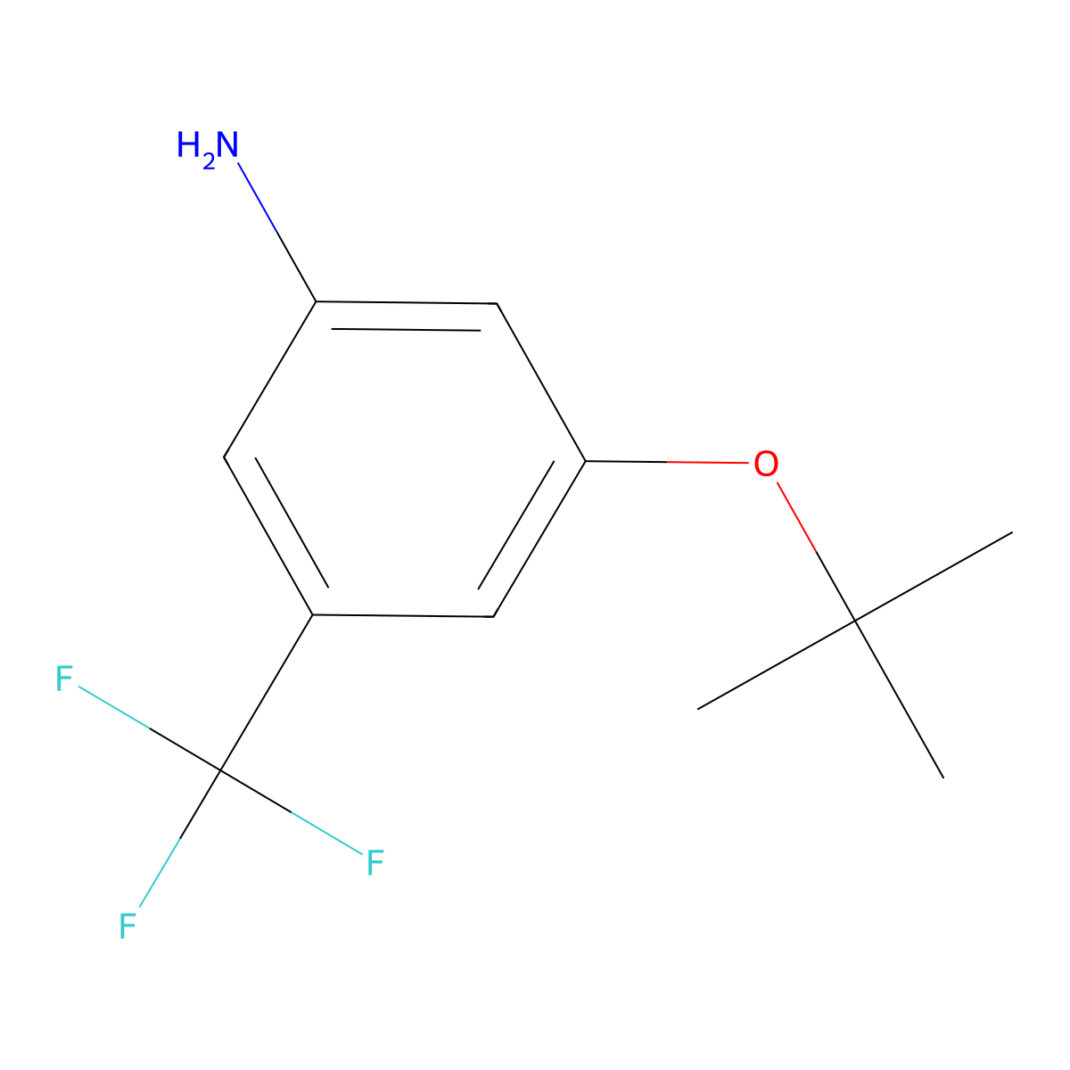 3-(tert-Butoxy)-5-(trifluoromethyl)aniline molecular structure, CAS 1369841-47-3