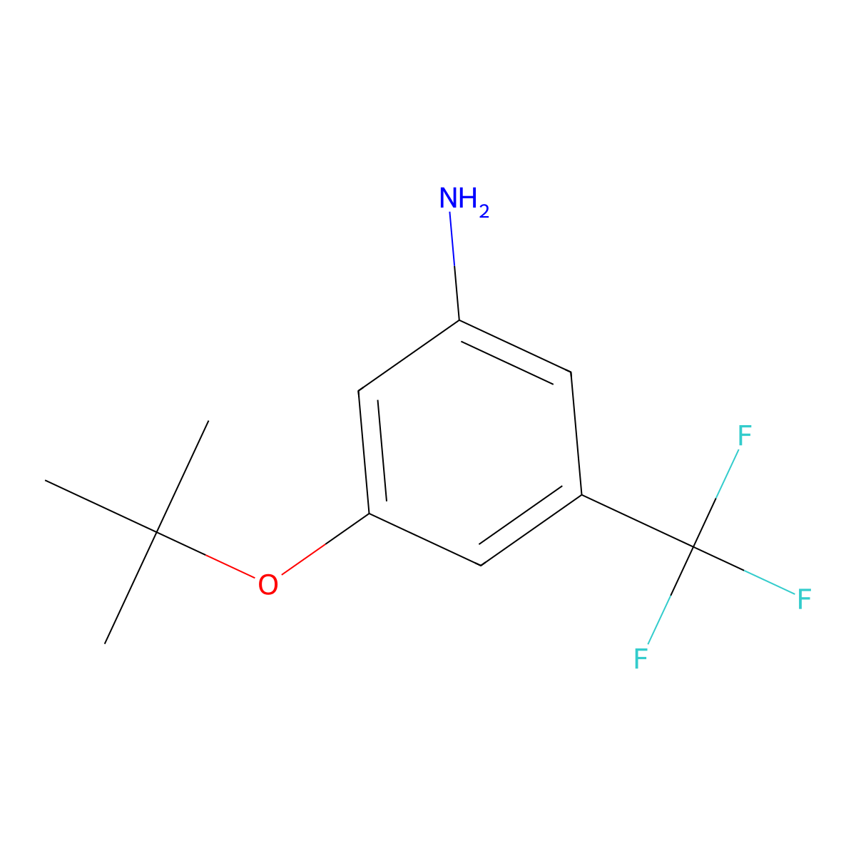 3-(tert-Butoxy)-5-(trifluoromethyl)aniline molecular structure, CAS 1369841-47-3