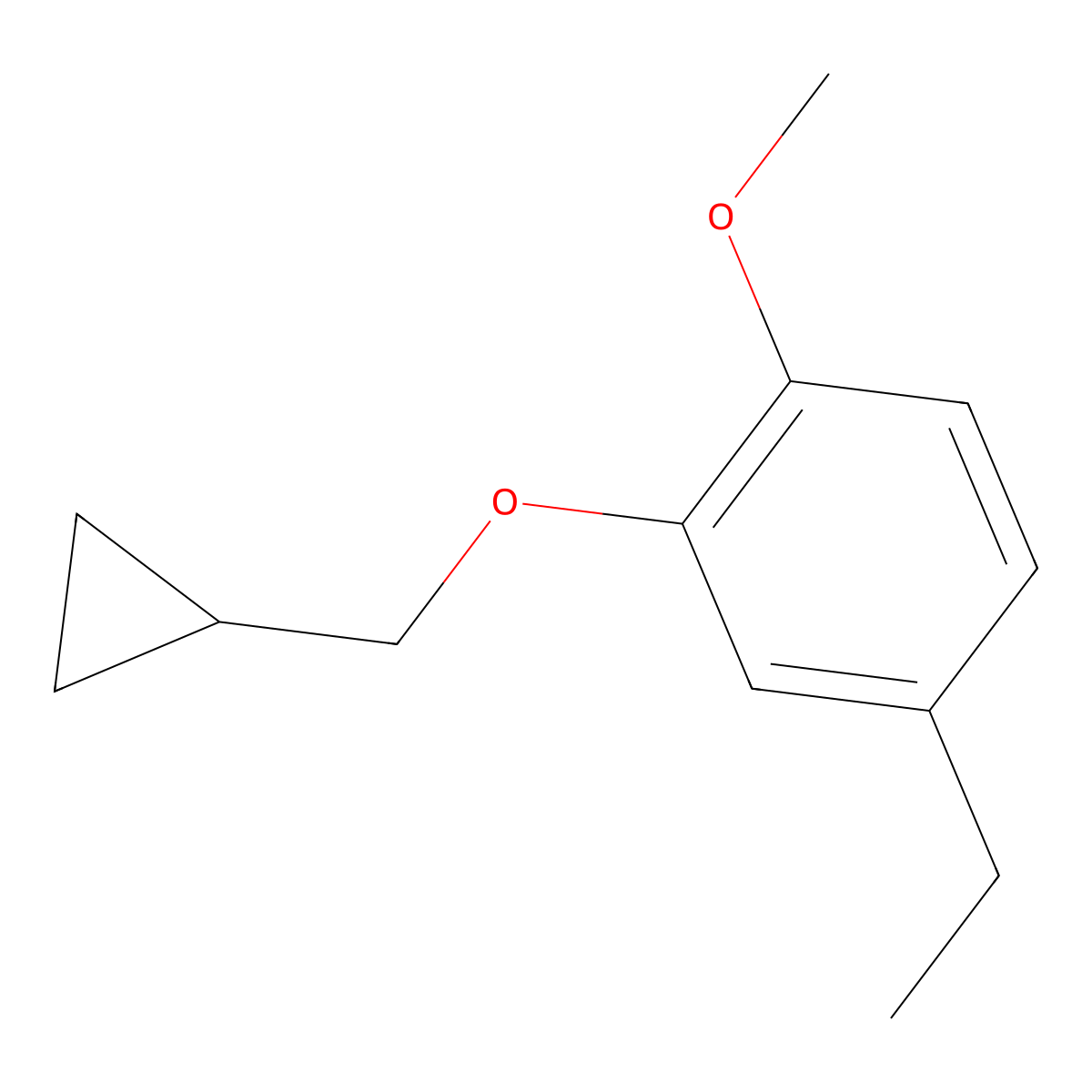 2-(Cyclopropylmethoxy)-4-ethyl-1-methoxybenZene molecular structure, CAS 1369845-60-2