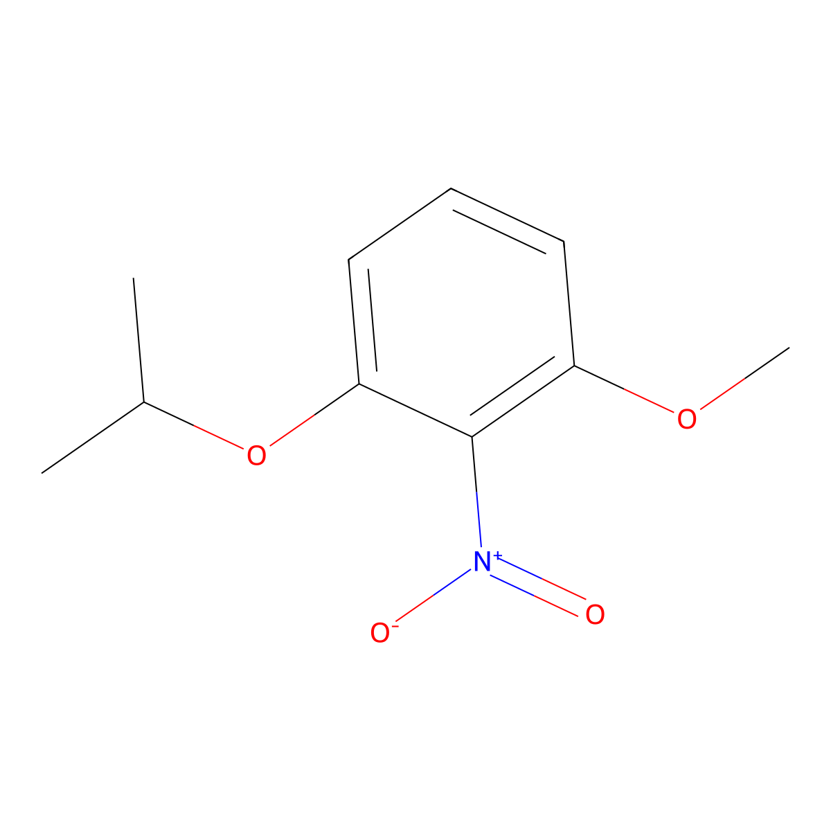 1-Methoxy-2-nitro-3-(propan-2-yloxy)benzene molecular structure, CAS 1369847-24-4