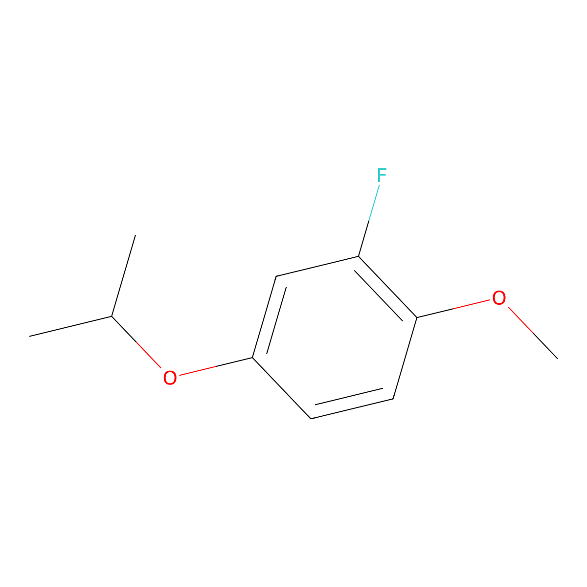 2-Fluoro-4-isopropoxy-1-methoxybenzene molecular structure, CAS 1369847-85-7