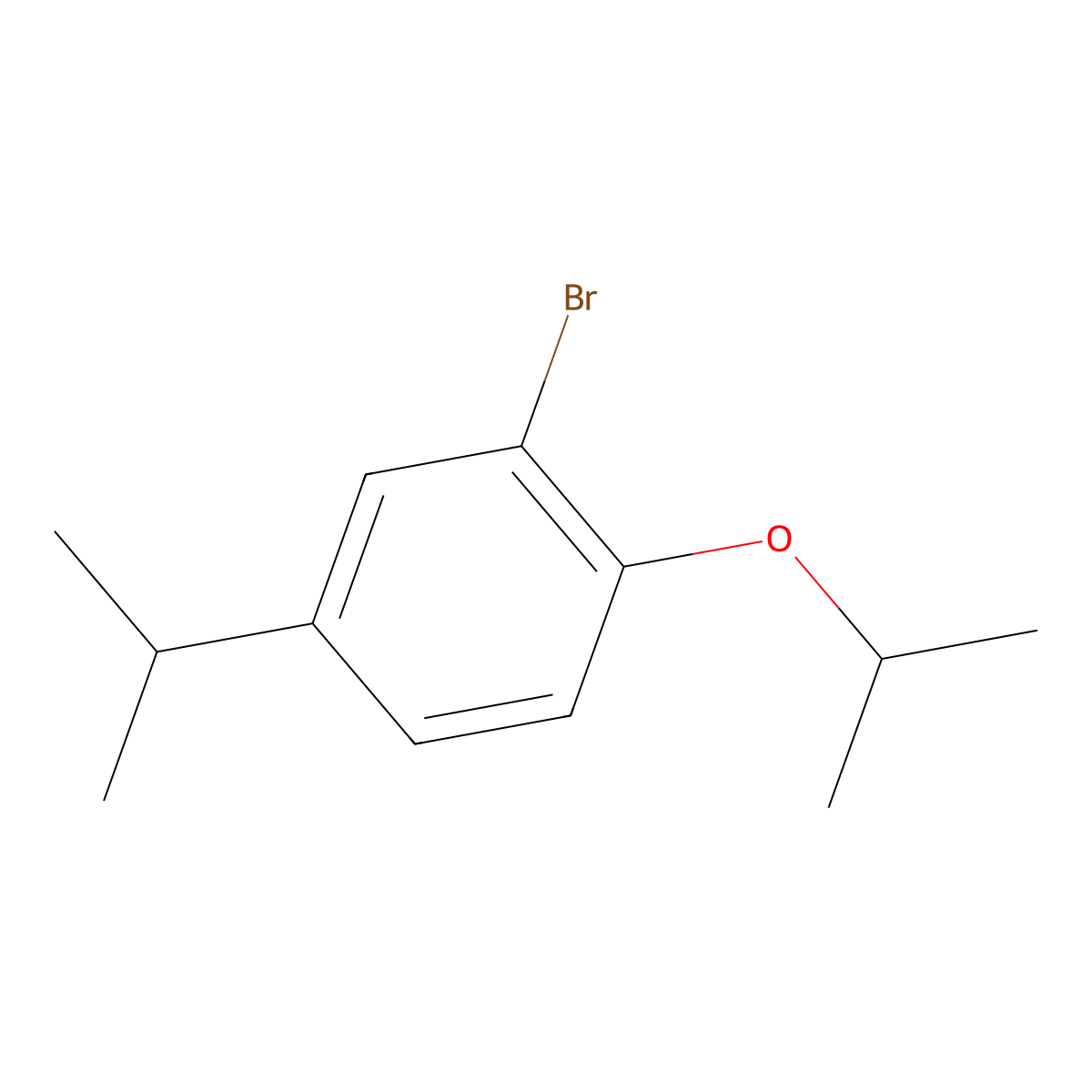 2-Bromo-1-isopropoxy-4-isopropylbenzene molecular structure, CAS 1369849-93-3