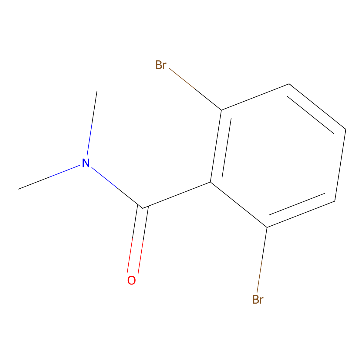 2,6-dibromo-N,N-dimethylbenzamide molecular structure, CAS 1369850-80-5