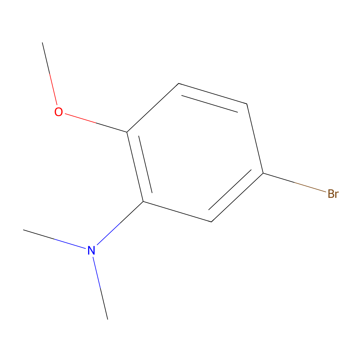 5-bromo-2-methoxy-N,N-dimethylaniline molecular structure, CAS 1369851-14-8