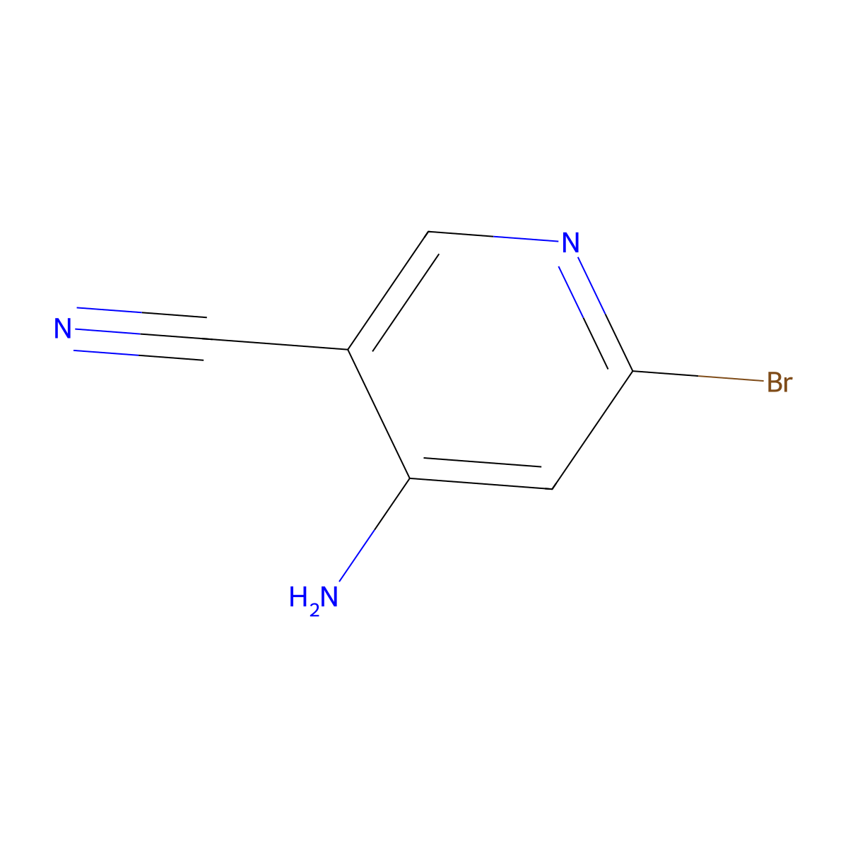 4-Amino-6-bromonicotinonitrile molecular structure, CAS 1369851-48-8